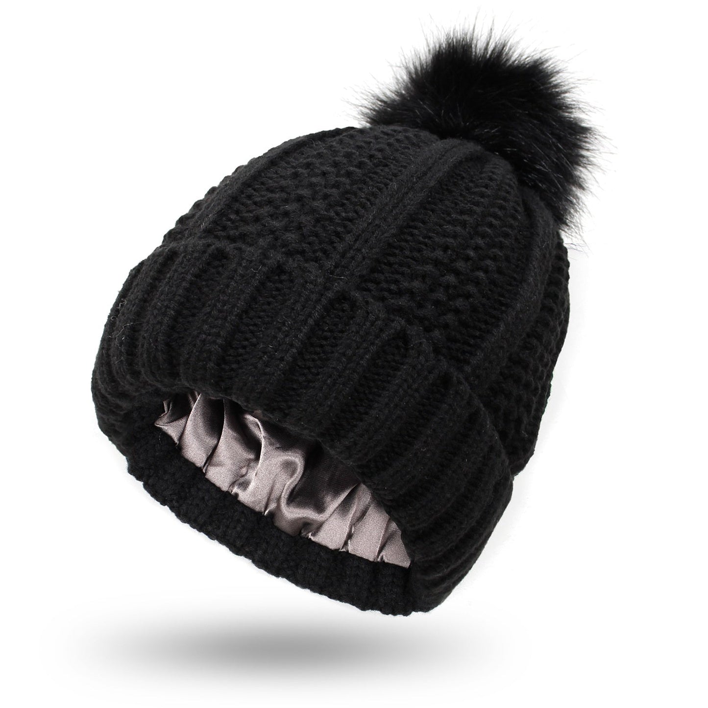Silky Stretch Satin Beanie – Soft Woolen Cap for Hair Protection & Comfort - Urban Caps