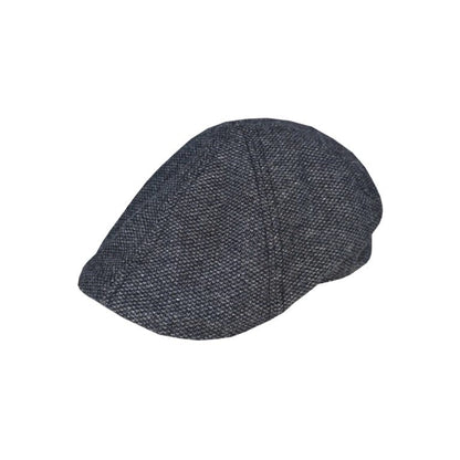 Six Panel Wool Blend Ivy Cap with Nailhead Pattern and Check Lining - Urban Caps