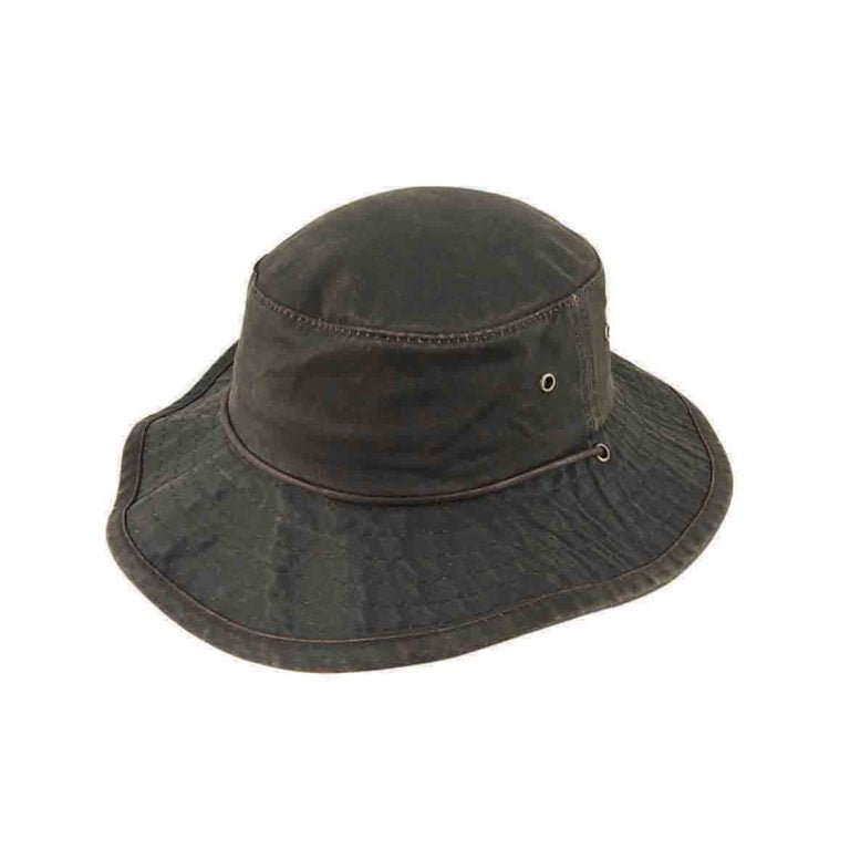 Skyler – Weathered Cotton Boonie Hat with Chin Tie - Urban Caps
