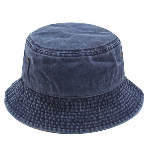 Solid color casual denim fisherman hat - Urban Caps