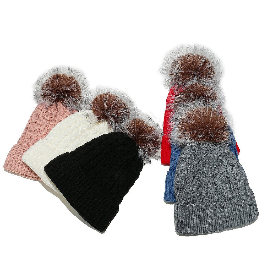 Solid Color Fleece - Lined Beanie – Warm Padded Winter Wool Hat - Urban Caps