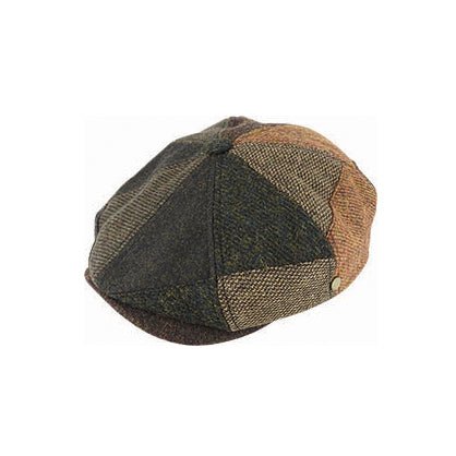 Sonny – Eight - Piece Patchwork Newsboy Cap - Urban Caps