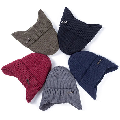 Winter Sport Earflaps Lined Bomber Beanie For Cold Days - Urban Caps