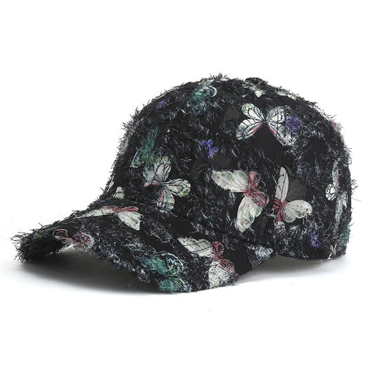 Spring And Summer Korean Fashion Women's Butterfly Baseball Cap - Urban Caps