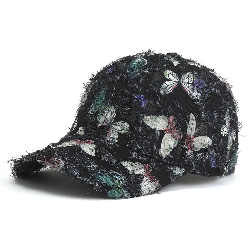 Spring And Summer Korean Fashion Women's Butterfly Baseball Cap - Urban Caps
