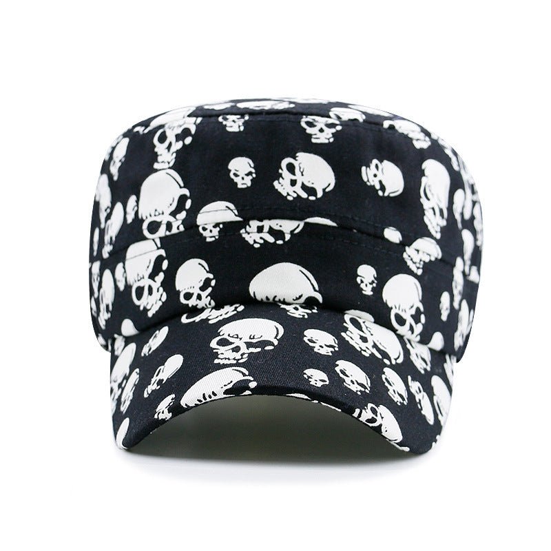 Spring And Summer Multi - skull Printed Outdoor Leisure Hipster Military Cap - Urban Caps
