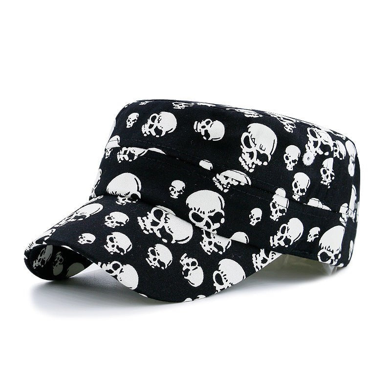 Spring And Summer Multi - skull Printed Outdoor Leisure Hipster Military Cap - Urban Caps