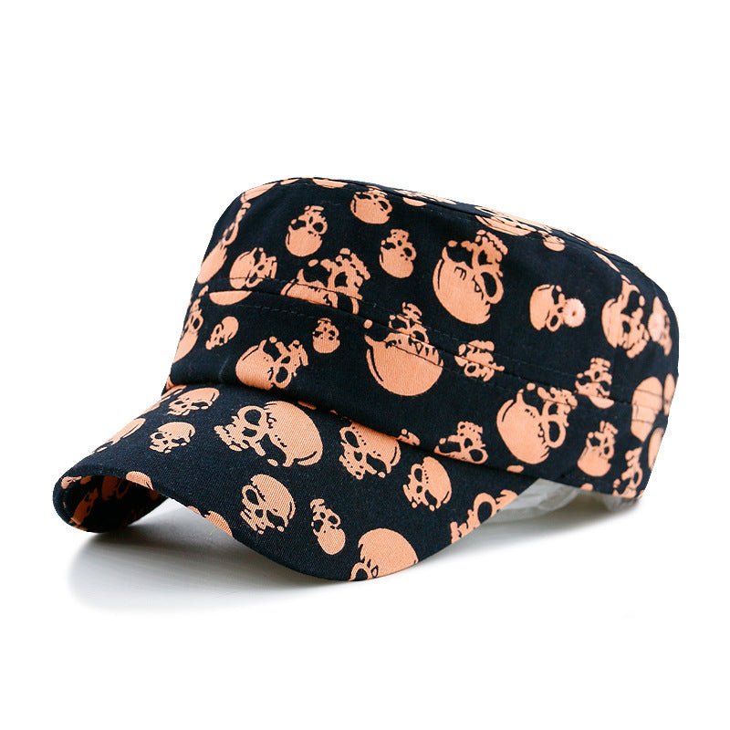 Spring And Summer Multi - skull Printed Outdoor Leisure Hipster Military Cap - Urban Caps