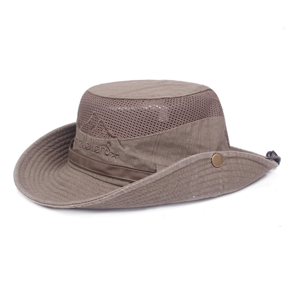 Spring And Summer Outdoor Sunshade Cotton Mesh Ladies Mountaineering Hat - Urban Caps