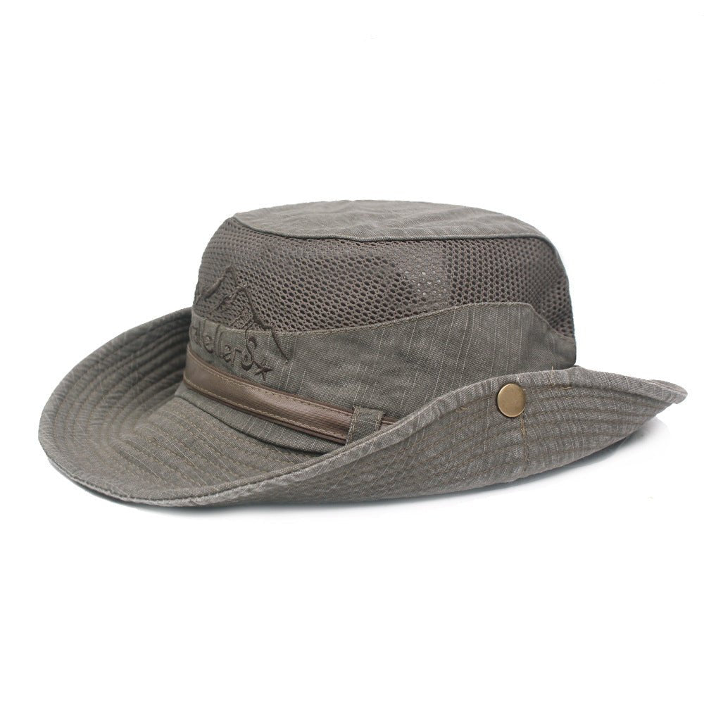 Spring And Summer Outdoor Sunshade Cotton Mesh Ladies Mountaineering Hat - Urban Caps