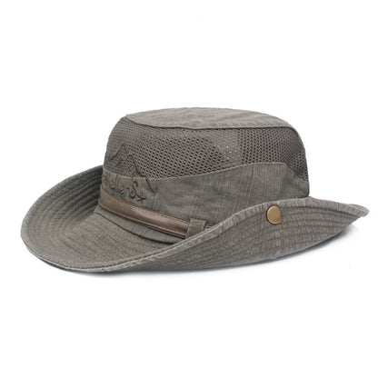 Spring And Summer Outdoor Sunshade Cotton Mesh Ladies Mountaineering Hat - Urban Caps