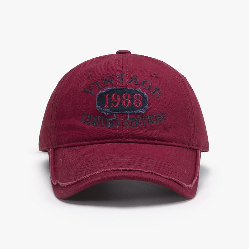 Spring New Big Head Circumference Letter Embroidery Women's Face - looking Small Peaked Cap - Urban Caps