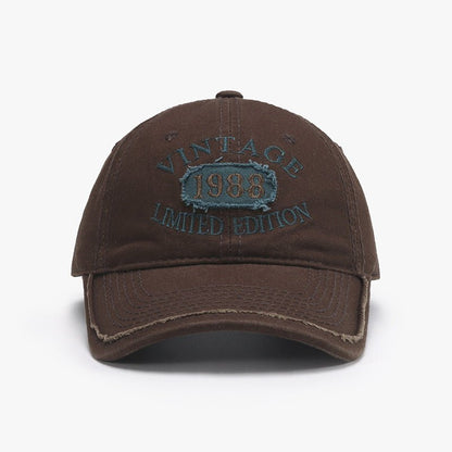 Spring New Big Head Circumference Letter Embroidery Women's Face - looking Small Peaked Cap - Urban Caps