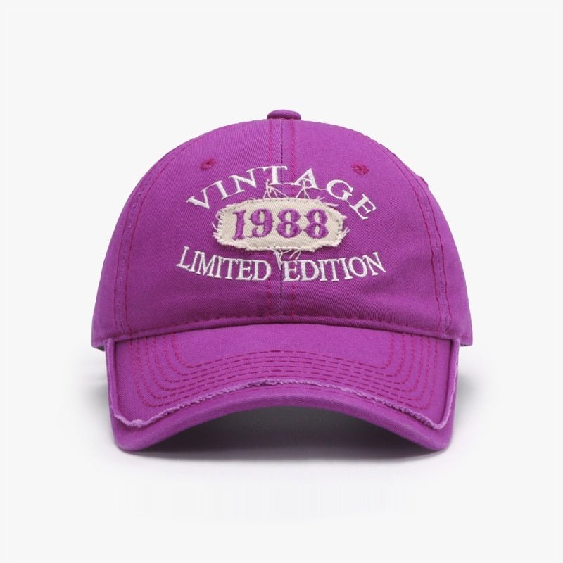 Spring New Big Head Circumference Letter Embroidery Women's Face - looking Small Peaked Cap - Urban Caps