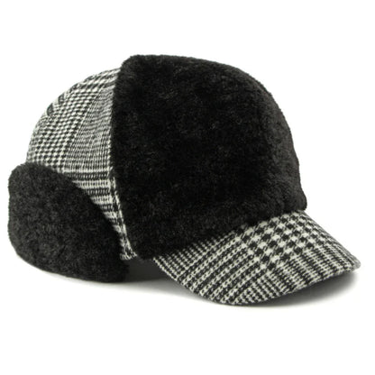 Stockholm Winter Earflaps Fur Baseball Cap - Warm Fur Lined Cap With Foldable Earflaps