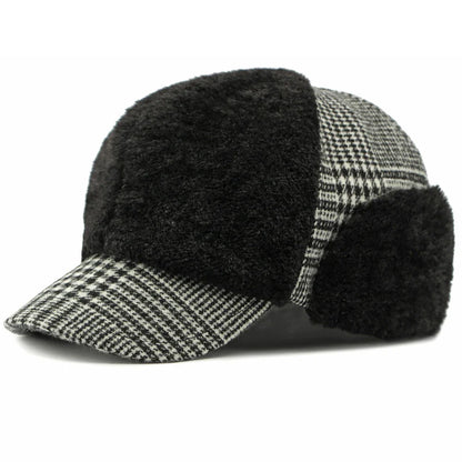 Stockholm Winter Earflaps Fur Baseball Cap - Warm Fur Lined Cap With Foldable Earflaps