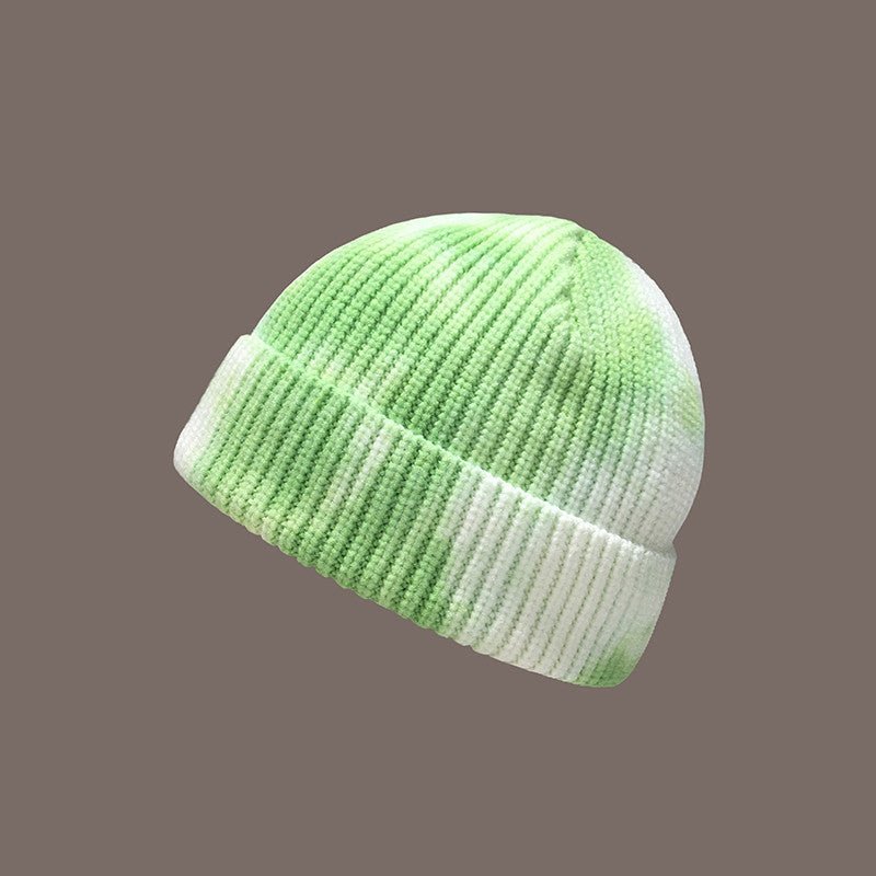 Streetwear Tie - Dye Beanie – Hong Kong Style Knit Wool Hat for Bold Winter Looks - Urban Caps