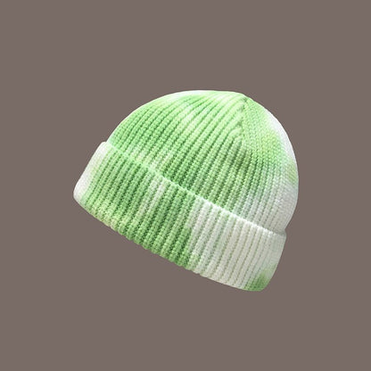 Streetwear Tie - Dye Beanie – Hong Kong Style Knit Wool Hat for Bold Winter Looks - Urban Caps