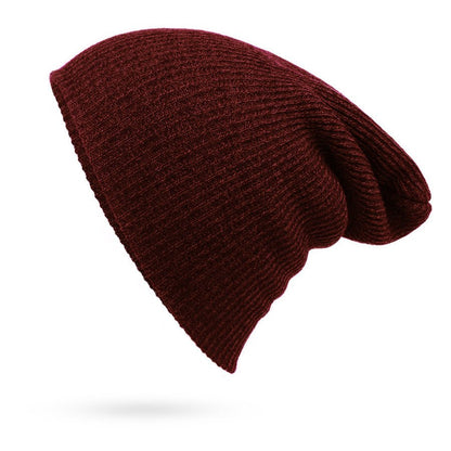 Striped Stitch Hip - hop Hat Warm Outdoor Knit - Urban Caps
