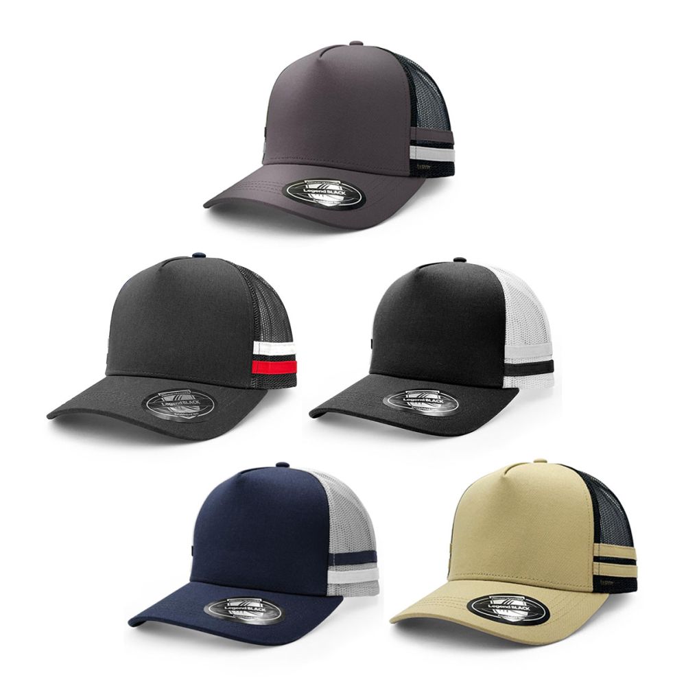 Striped Trucker Cap - Urban Caps