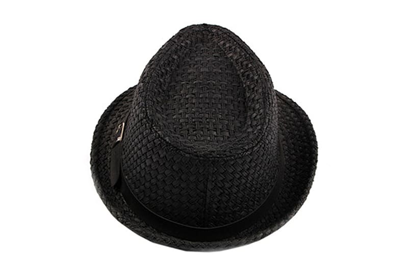Summer Straw Trilby Hat - Lightweight Casual Sun Hat With Vegetable Fibre