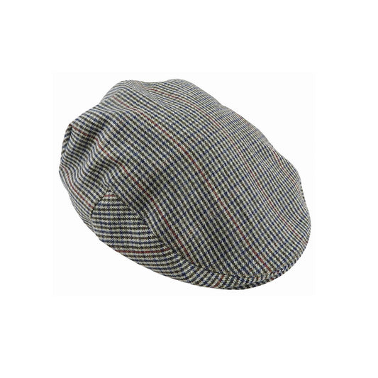 Tatum – Wool Blend Fine Check Tweed Ivy Cap - Urban Caps