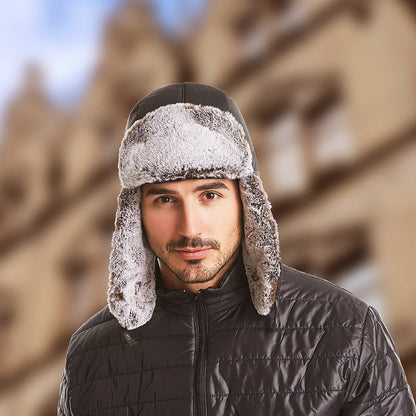 Thermal Beanie with Built - in Mask – Fleece Lined Hat for Cold Weather & Face Protection - Urban Caps