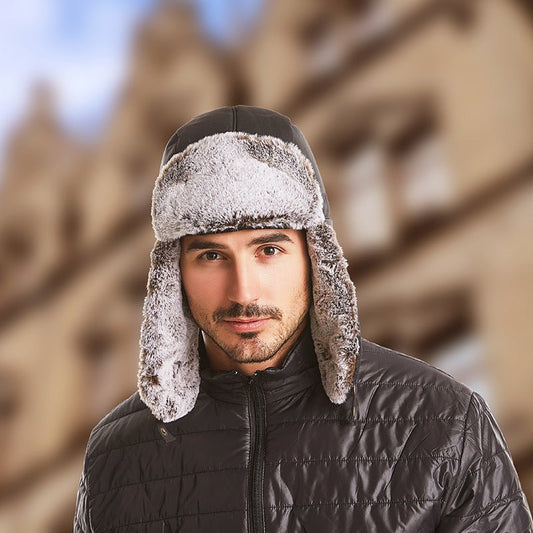 Thermal Beanie with Built - in Mask – Fleece Lined Hat for Cold Weather & Face Protection - Urban Caps