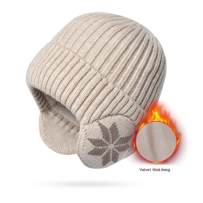 Thermal Knitting Woolen Cap Men's Fleece - lined Thickened Winter Trending Products - Urban Caps