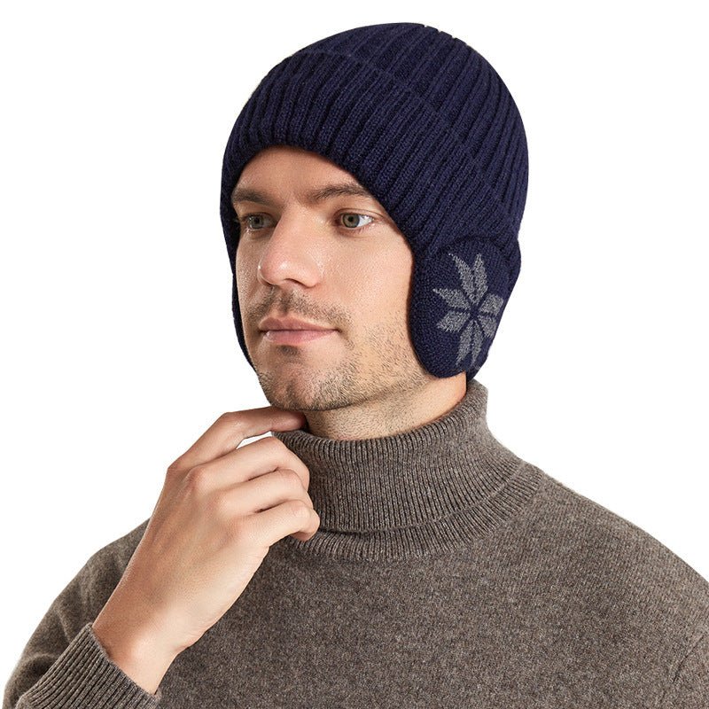Thermal Knitting Woolen Cap Men's Fleece - lined Thickened Winter Trending Products - Urban Caps
