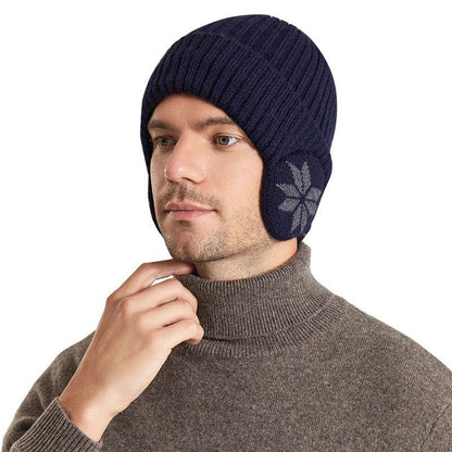 Thermal Knitting Woolen Cap Men's Fleece - lined Thickened Winter Trending Products - Urban Caps