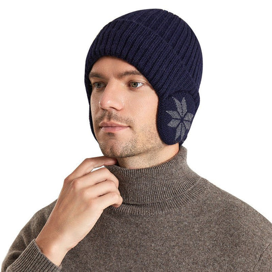 Thermal Knitting Woolen Cap Men's Fleece - lined Thickened Winter Trending Products - Urban Caps