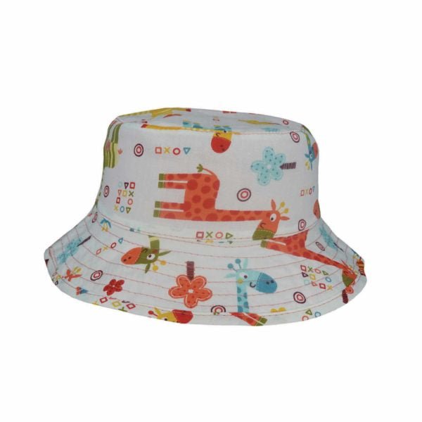 Tommy – Giraffe Print Reversible Cotton Bucket Hat for Toddlers - Urban Caps