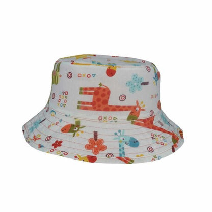 Tommy – Giraffe Print Reversible Cotton Bucket Hat for Toddlers - Urban Caps