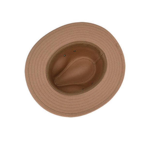 Trent – Hemp Safari Hat with Canvas Underbrim and Braided Band - Urban Caps