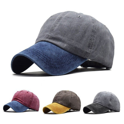 Unisex Cotton Sunshade Cap – Colorblock Casual Baseball Hat - Urban Caps