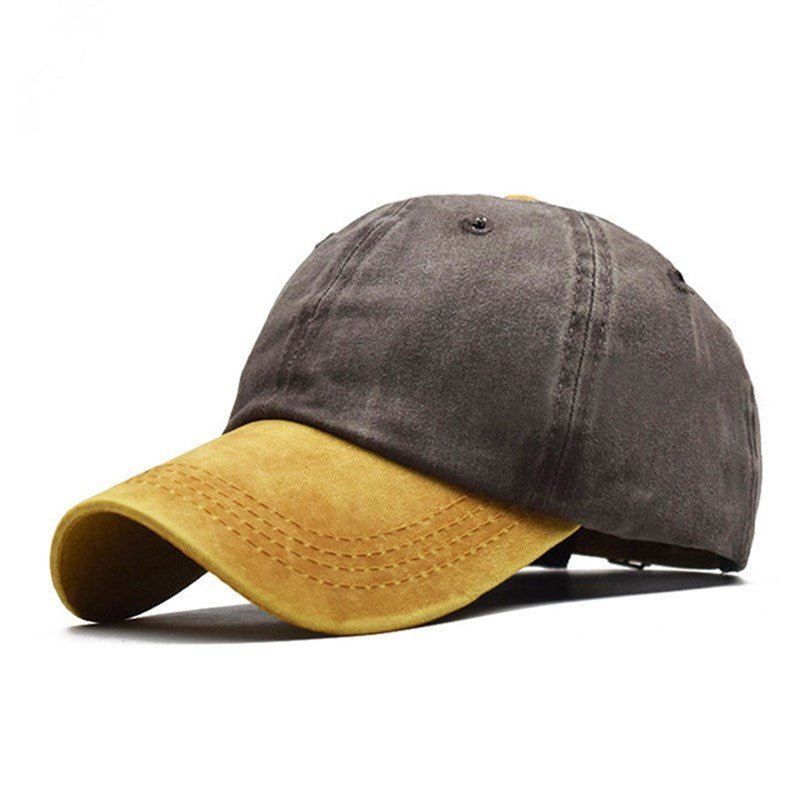 Unisex Cotton Sunshade Cap – Colorblock Casual Baseball Hat - Urban Caps