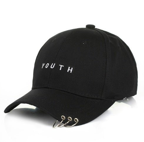 Unisexe Lettre Imprimé Solide Caps Hommes Femmes Anneau Hip Hop Casquette de baseball Coton Snapback Chapeau - Urban Caps