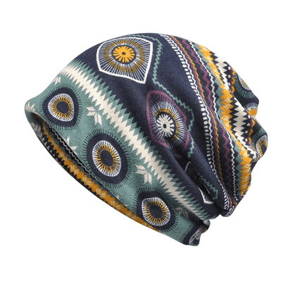 Urban Vintage Boho Cotton Snood Beanie - Urban Caps