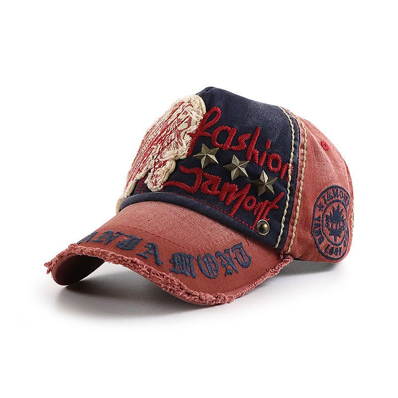 Vintage Patchwork Streetwear Cap – Adjustable Cotton Hat - Urban Caps