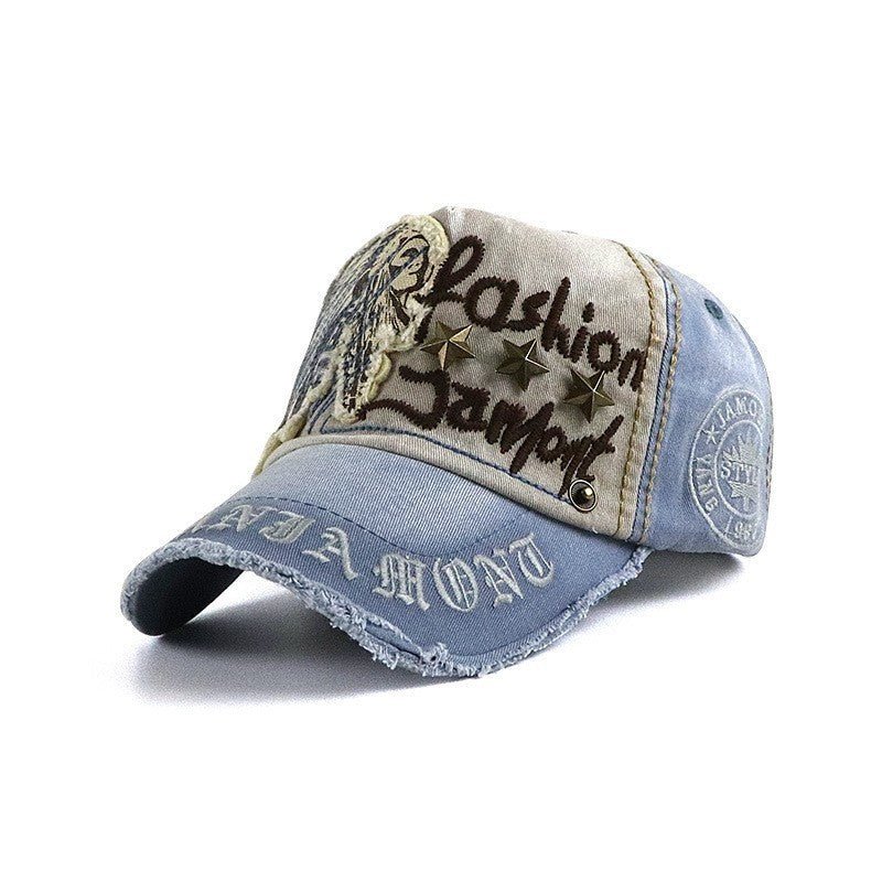 Vintage Patchwork Streetwear Cap – Adjustable Cotton Hat - Urban Caps