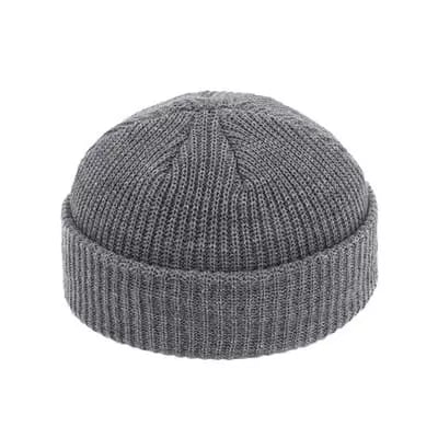 Vintage Cotton Docker Beanie – Short Fit Adjustable Cap