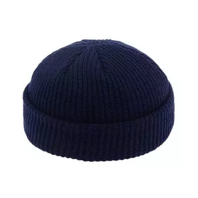 Vintage Cotton Docker Beanie – Short Fit Adjustable Cap