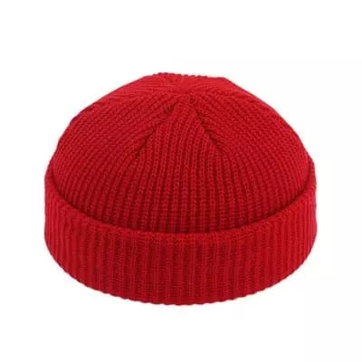 Vintage Cotton Docker Beanie – Short Fit Adjustable Cap