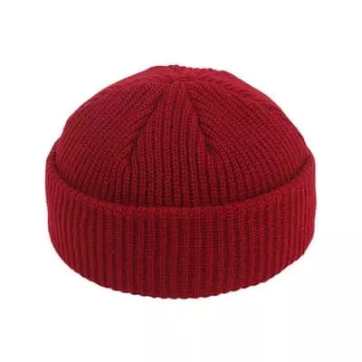 Vintage Cotton Docker Beanie – Short Fit Adjustable Cap