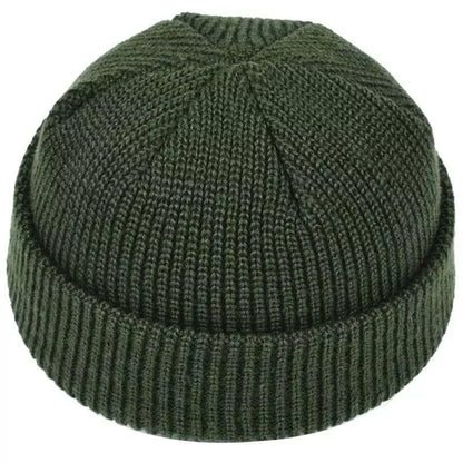 Vintage Cotton Docker Beanie – Short Fit Adjustable Cap