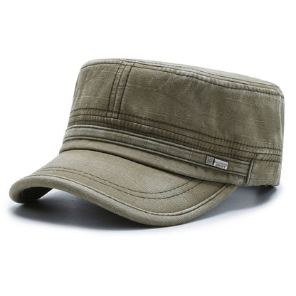 Washed Army Cap – Cotton Adjustable Military Hat