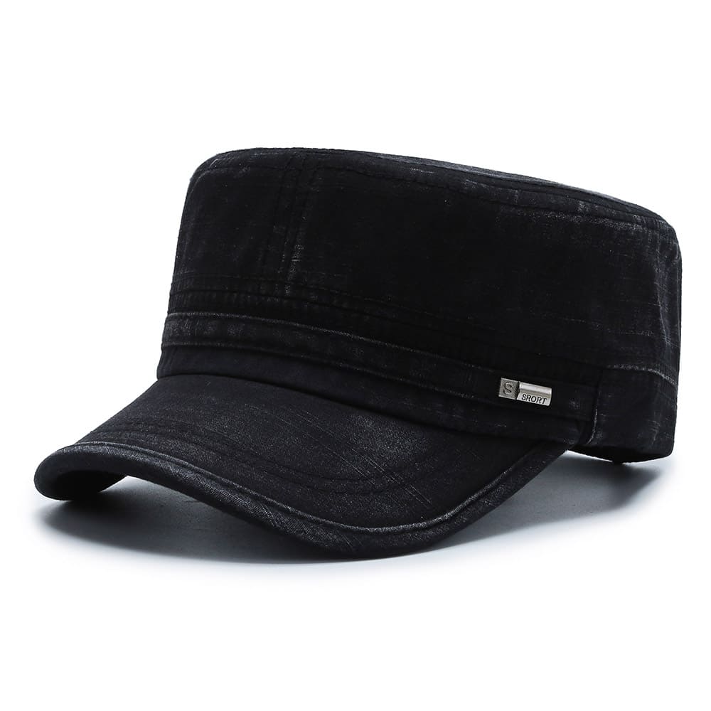 Washed Army Cap – Cotton Adjustable Military Hat