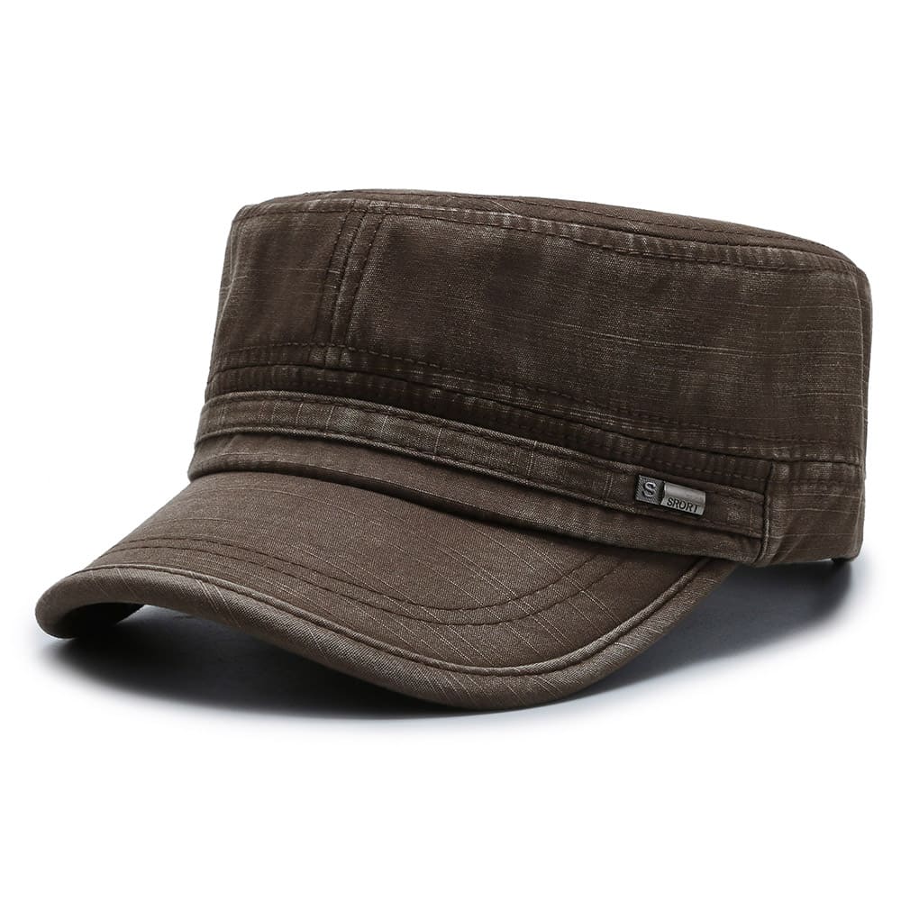 Washed Army Cap – Cotton Adjustable Military Hat