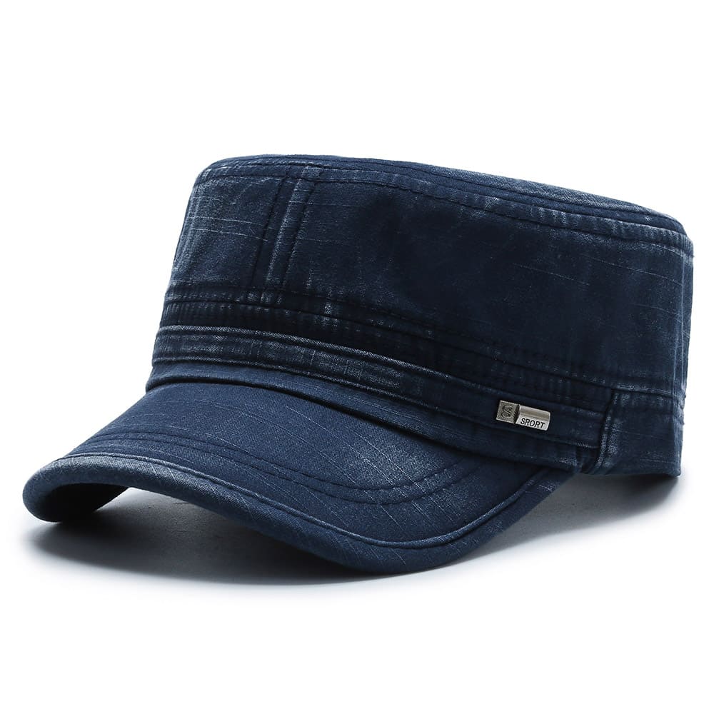 Washed Army Cap – Cotton Adjustable Military Hat